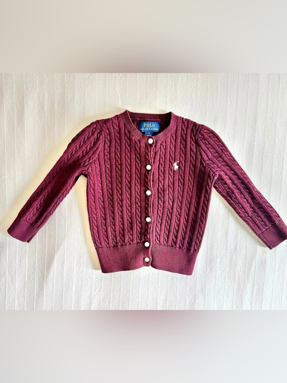 Polo Ralph Lauren Girls Cable-Knit Cotton Cardigan